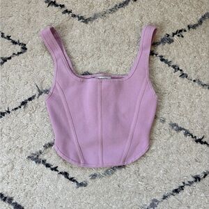 Babaton Mauve Crop Top